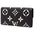 Louis Vuitton Black Bicolor Monogram Empreinte Giant Emilie Wallet - view 2