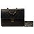 Chanel Black Small CC Quilted Lambskin Single Flap Nero - vista 7