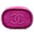 Sac Vanity Chanel en daim matelassé violet avec pompon - vue 3