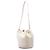 Borsa a secchiello con coulisse Chanel Deauville Small in tweed bianco Crudo - vista 2