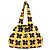 Sac à main Chanel Yellow CC Printed Canvas Floral Frame Jaune