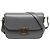 Céline Celine Gray Classique Shiny Calfskin Triomphe Crossbody Castaño Gris antracita