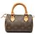 Louis Vuitton Brown Monogram Nano Speedy Marrom