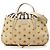 Bolsa Satchel Fendi B Fab Medium em couro de bezerro com tachas branca Branco Cru