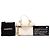 Estojo de Maquilhagem Chanel White Mini CC Quilted Caviar Chain Zip Around Vanity Case Branco Cru - vista 7
