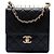 Chanel Black Small Quilted Lambskin Chic Pearls Flap Preto