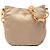 Borsa a tracolla Prada in Tessuto beige con catena in resina