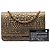 Chanel Gold CC Embossed Metallic Lambskin Wallet on Chain Golden - Ansicht 7
