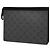 Louis Vuitton Gray Monogram Eclipse Reverse Pochette Voyage MM - vista 2