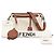 Fendi By The Way Medium Satchel aus braunem Canvas Beige - Ansicht 7