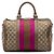 Gucci Joy Boston Bag Medium aus beigem GG Canvas und Web