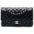 Chanel Black Medium Classic Caviar Double Flap Schwarz