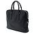 Prada Business-Tasche aus schwarzem Saffiano-Leder gestreift - Ansicht 2
