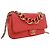 Chanel Red Small Lambskin Elegant Chain Single Flap Rouge - vue 10