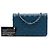 Chanel Blue CC Embossed Lambskin Diamond Wallet On Chain Geldbörse Blau - Ansicht 7