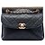 Chanel Black CC Quilted Calfskin Double Sided Metal Frame Flap Schwarz
