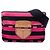 Prada Bolso Bandolera de Lona Canapa Righe Rosa