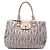 Miu Miu Beige Matelassé Nappa Turnlock Tote
