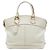 Louis Vuitton White Suhali Lockit MM Weiß