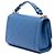 Chanel Blue Small Quilted Grained Calfskin Label Click Flap Blau - Ansicht 2