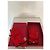 Luvas Valentino Rockstud em couro vermelho - vista 3