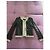 Chaqueta de cuero negro acolchada D&G Dolce & Gabbana con detalles de cadena Gris - vista 3