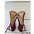 Dolce & Gabbana Sandali con Tacco in Pelle Bordeaux Bordò - vista 4