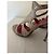 Sandalias de tacón Cesare Paciotti con strass Roja Beige - vista 4