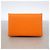 Hermès Hermes Calvi Orange Leather Card Case - view 7
