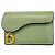 Tarjetero de piel verde Christian Dior