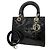 Bolsa Christian Dior Cannage Lady Preto