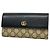 Gucci GG Supreme Long Wallet Brown Black