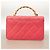 Sac à main épaule à chaîne Chanel Matelassé Rose - vue 12