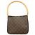 Bolso de hombro Louis Vuitton Monogram Looping MM Castaño