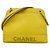 Bolso de hombro Chanel Lime Yellow Dorado