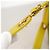 Bolso de hombro Chanel Lime Yellow Dorado - vista 9