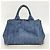 Prada Canapa Denim Tote Bag Blau - Ansicht 12