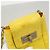 Borsa a tracolla Chanel 2.55 in pelle d'agnello gialla Giallo - vista 11