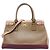 Borsa in pelle Gancini Salvatore Ferragamo Marrone Beige