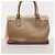 Borsa in pelle Gancini Salvatore Ferragamo Marrone Beige - vista 13