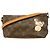 Bolso de hombro Louis Vuitton Monogram Panda Trotteur Castaño