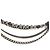 Cinturón de cadena y perlas Chanel Gris Hardware de plata - vista 3