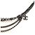 Cinturón de cadena y perlas Chanel Gris Hardware de plata - vista 4