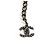 Cinturón de cadena y perlas Chanel Gris Hardware de plata - vista 5