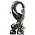 Cinturón de cadena y perlas Chanel Gris Hardware de plata - vista 6