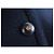 VINTAGE CHANEL JACKET CC LOGO BUTTONHOLE 40 M WOOL NAVY BLUE COAT - view 10