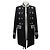ABRIGO CHRISTIAN DIOR COUTURE ESTILO OFICIAL 38 M CUELLO MANDARÍN BORDADO Negro - vista 5