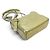 BOLSA DE MÃO CHANEL GABRIELLE PM EM COURO MATELASSÉ DOURADO COM ALÇA - vista 3