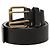 Chanel Coco Mark Leather Belt Black