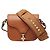 Borsa a tracolla in pelle Rockstud Valentino Garavani Marrone Beige